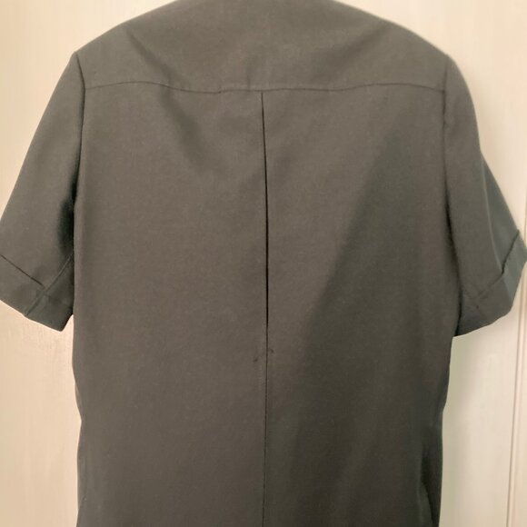 Unknown, 1970's Men's 38 Black Guayabera Polyester Suit - Picture 10 of 16